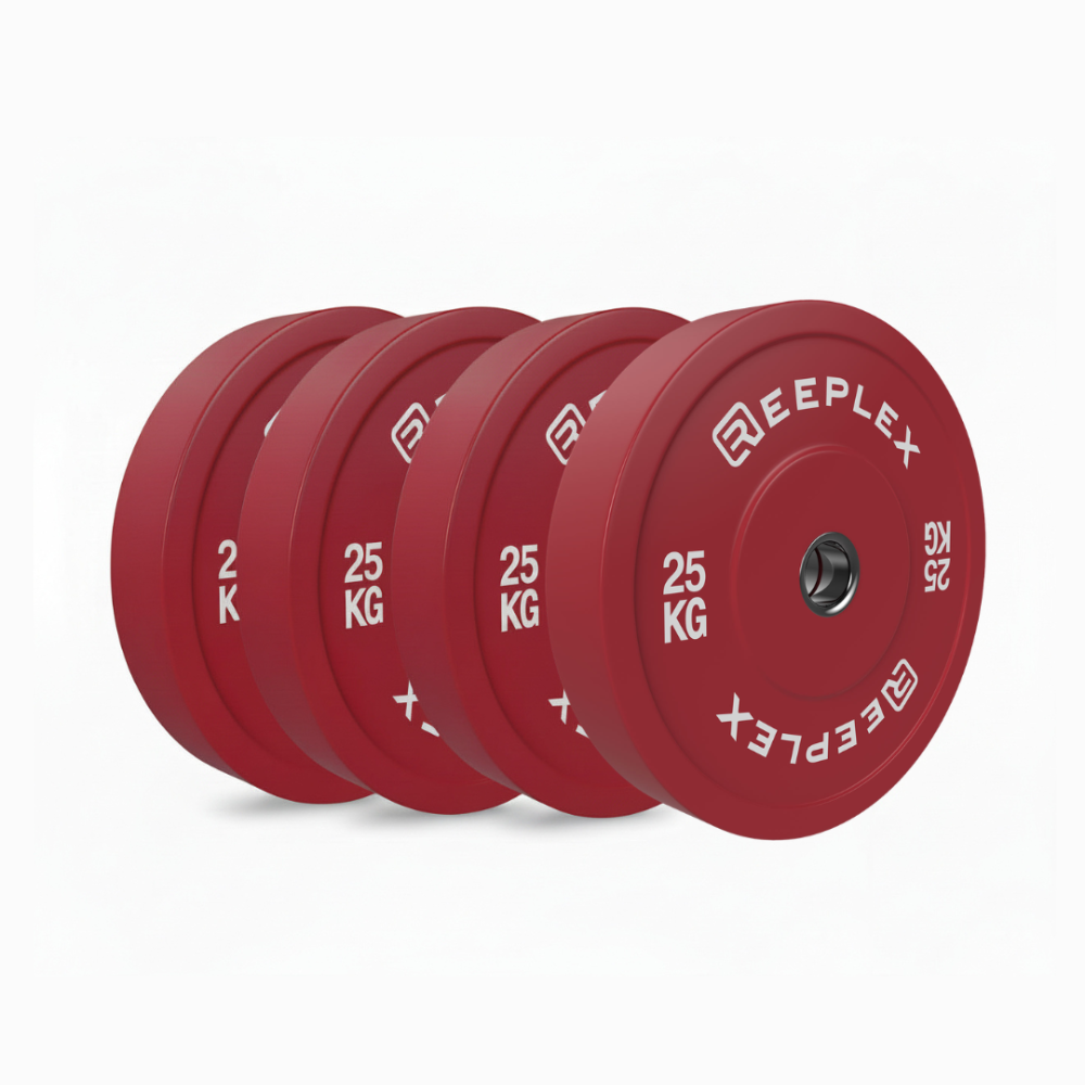 100kg Coloured Bumper Plates 4 x 25kg