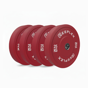 120kg Pro Olympic Barbell + Coloured Bumper Weight Set with Clips