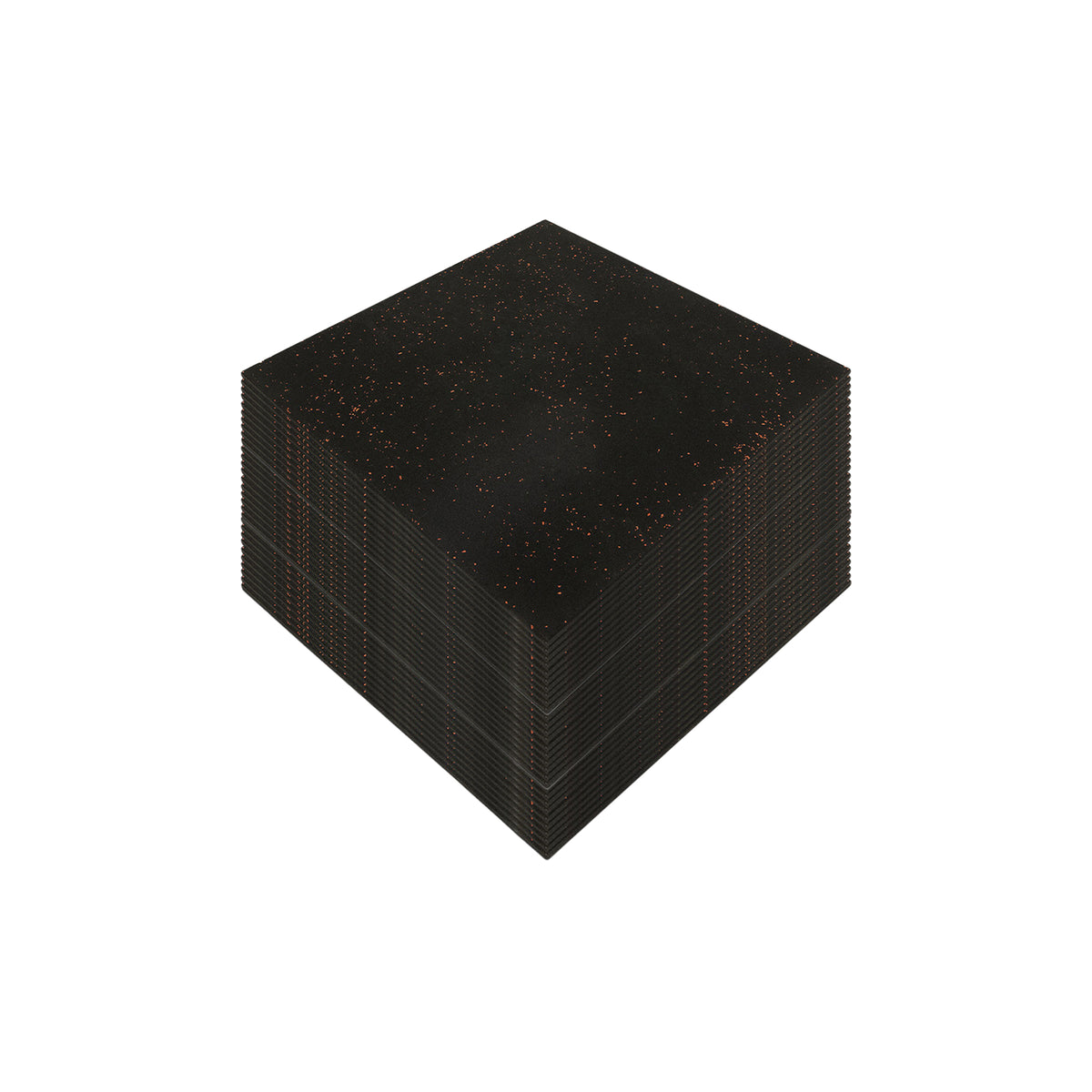 Red Fleck Rubber Gym Flooring 50 Pack