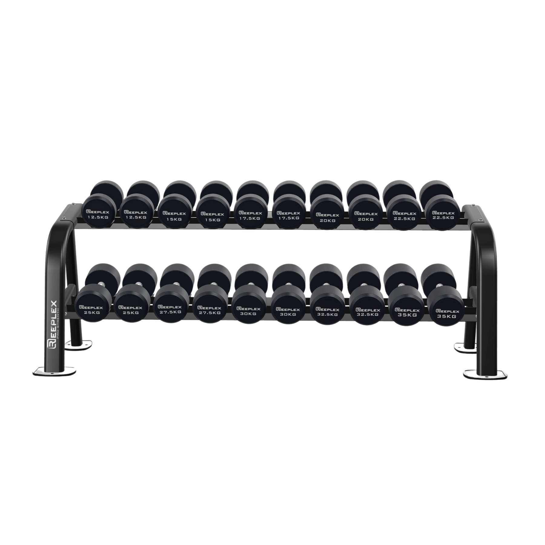 Round Dumbbell 12.5kg 35kg Set Rack Dynamo Fitness