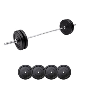 6ft Barbell + 80kg Standard Weight Plates Set