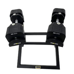 Adjustable Dumbbell Set 4.9kg - 25.3kg Pair MX100 with Stand