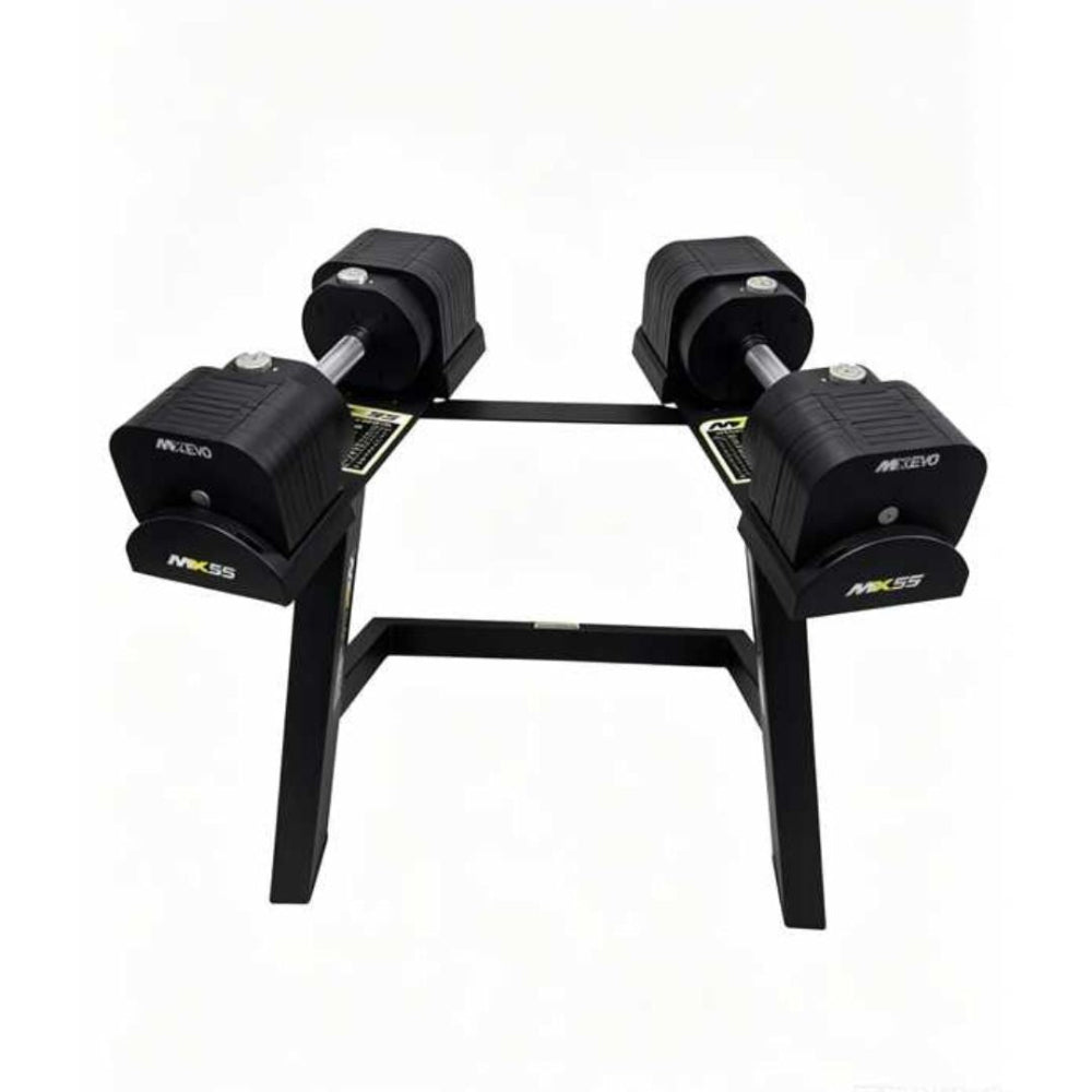 Adjustable Dumbbell Set 4.9kg - 25.3kg Pair MX100 with Stand