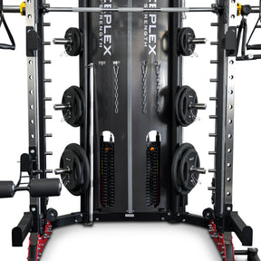 Reeplex CBT-PN Multi Station Gym + FID Bench + 100kg PVC Olympic Weights + Olympic Barbell + Jammer Arms + Leg press