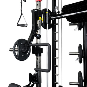 Reeplex CBT-PN Multi Station Gym + FID Bench + 100kg PVC Olympic Weights + Olympic Barbell + Jammer Arms + Leg press