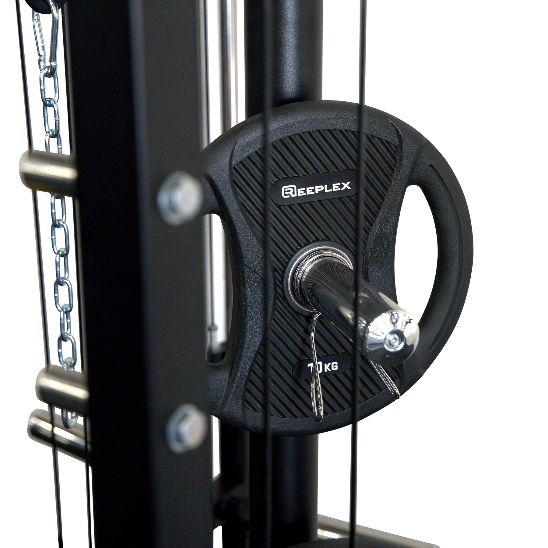 Reeplex CBT-PL Multi Station Gym + FID Bench + 100kg PVC Weight Plates