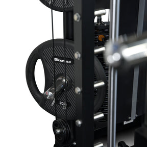 Reeplex CBT-PN Multi Station Gym + FID Bench + 100kg PVC Olympic Weights + Olympic Barbell + Jammer Arms + Leg press