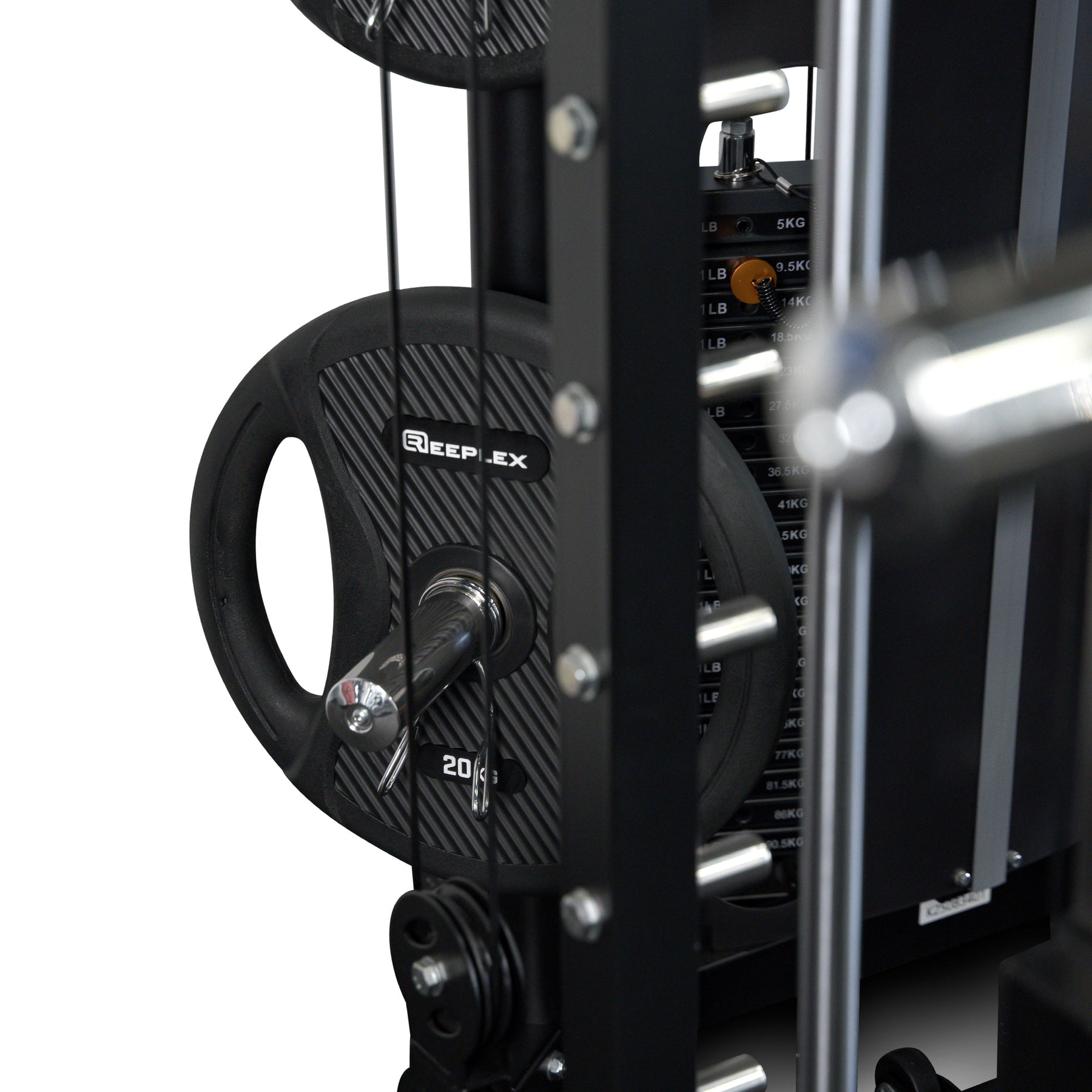 Reeplex CBT-PN + FID Bench + 100kg PVC Olympic Weights + Leg Press Attachment + 7ft Barbell