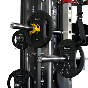 Reeplex CBT-PN Multi Station Gym + FID Bench + 100kg PVC Olympic Weights + Olympic Barbell + Jammer Arms + Leg press