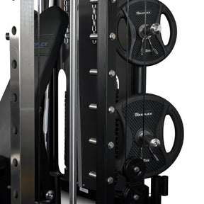 Reeplex CBT-PN Multi Station Gym + FID Bench + 100kg Olympic PVC Weight Plates