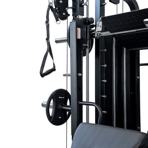 Reeplex CX4 Multi-Functional Trainer + FID Bench + 100kg PVC Weight Plates + 7ft Barbell + Jammer Arms + Leg Press