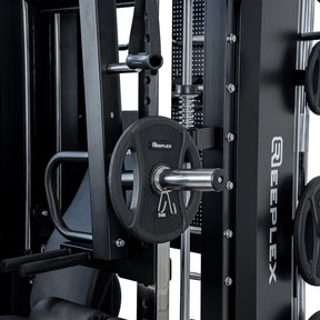 Reeplex CX4 Multi-Functional Trainer + FID Bench + 100kg PVC Weight Plates + 7ft Barbell + Jammer Arms + Leg Press