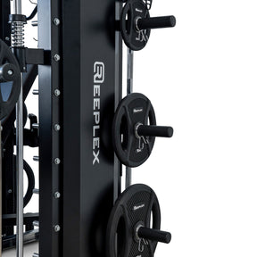 Reeplex CX4 Multi-Functional Trainer + FID Bench + 100kg PVC Weight Plates + 7ft Barbell + Jammer Arms + Leg Press