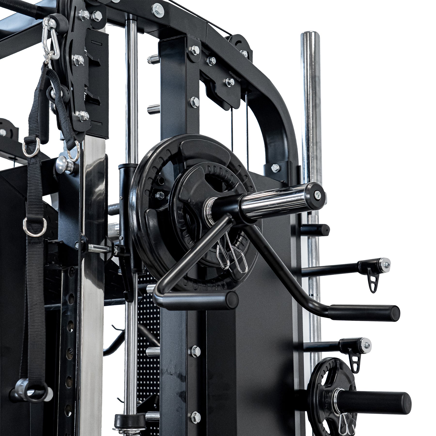 Reeplex CX4 Multi-Functional Trainer + FID Bench + 100kg Weight Plates + 7ft Barbell + Jammer Arms + Leg Press