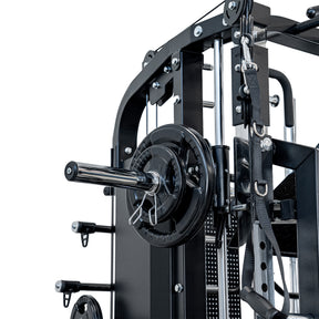 Reeplex CX4 Multi-Functional Trainer + FID Bench + 100kg Weight Plates + 7ft Barbell + Jammer Arms + Leg Press