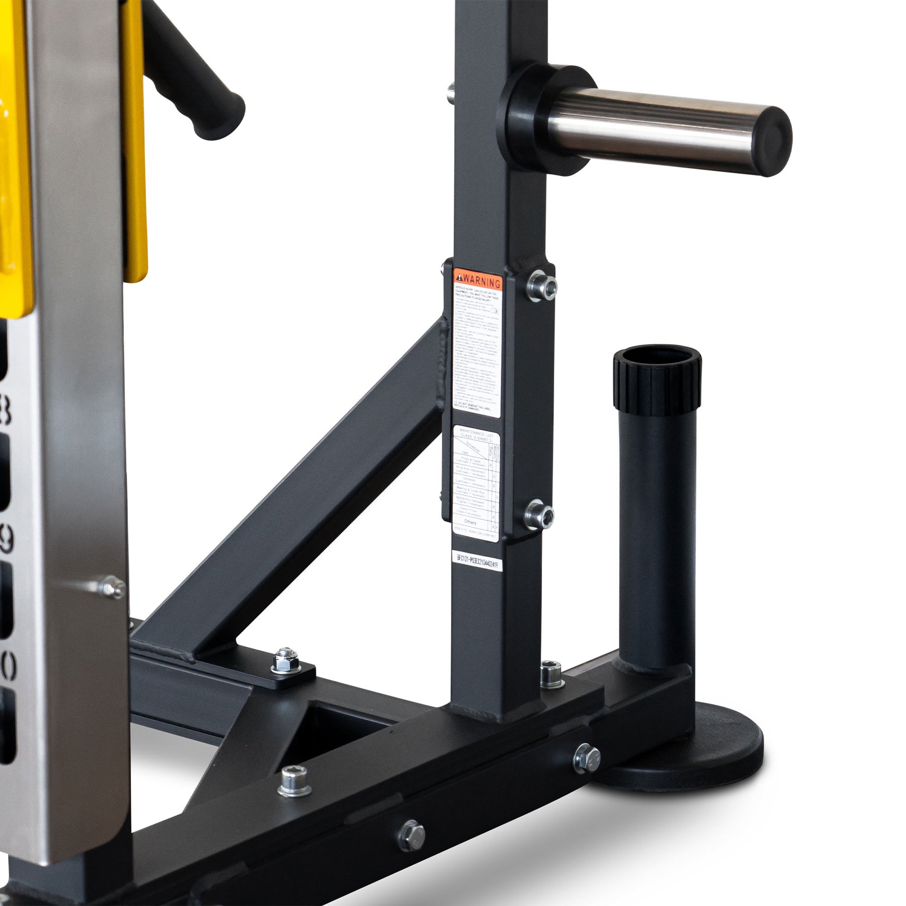 Commercial Half Squat Rack With Weight Plate Storage