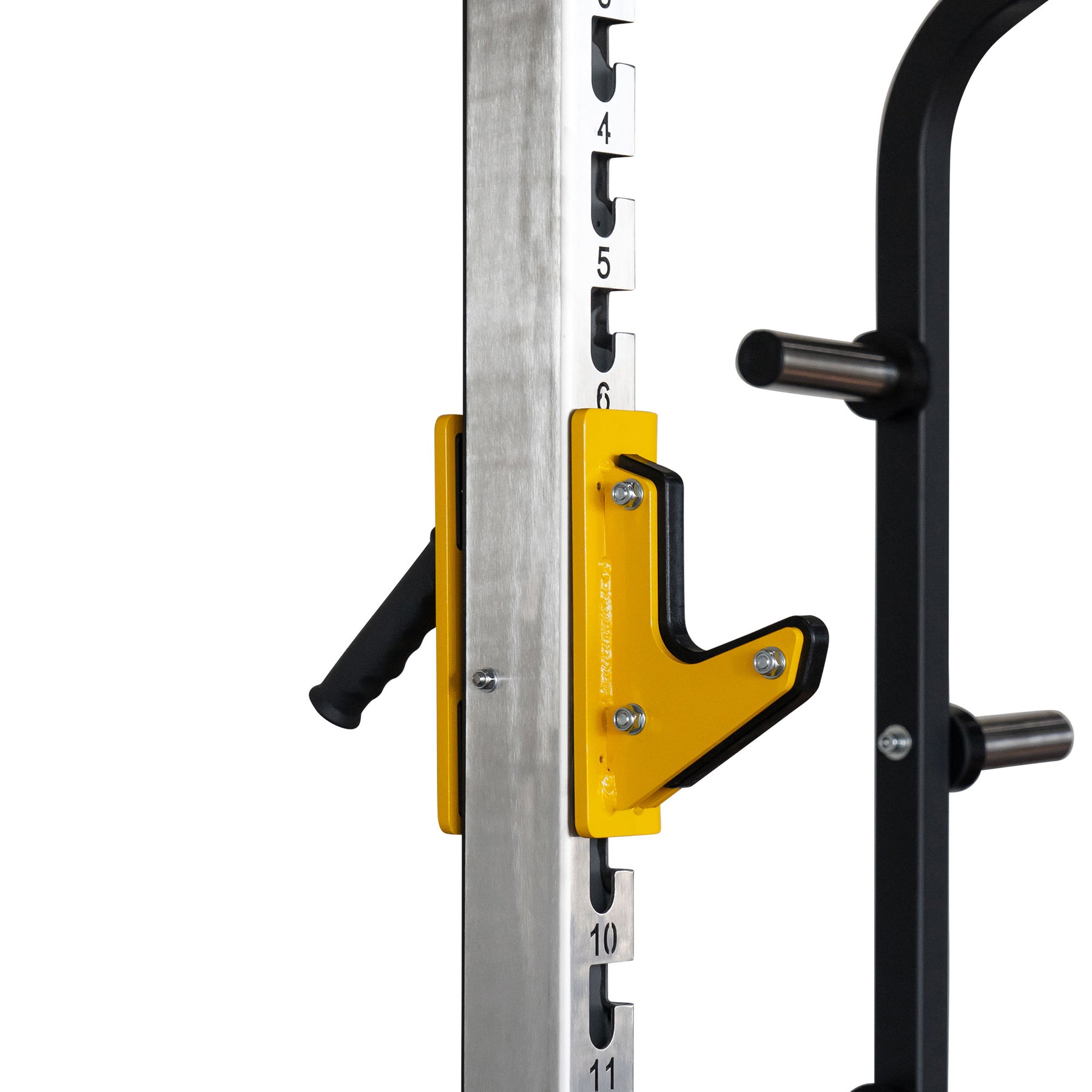 Commercial Half Squat Rack With Weight Plate Storage