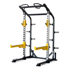 Commercial Half Squat Rack With Weight Plate Storage