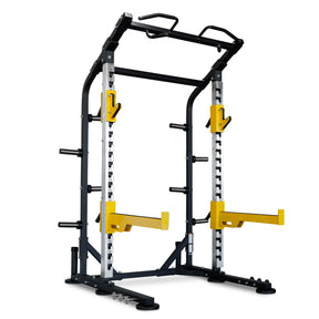 Commercial Half Squat Rack With Weight Plate Storage