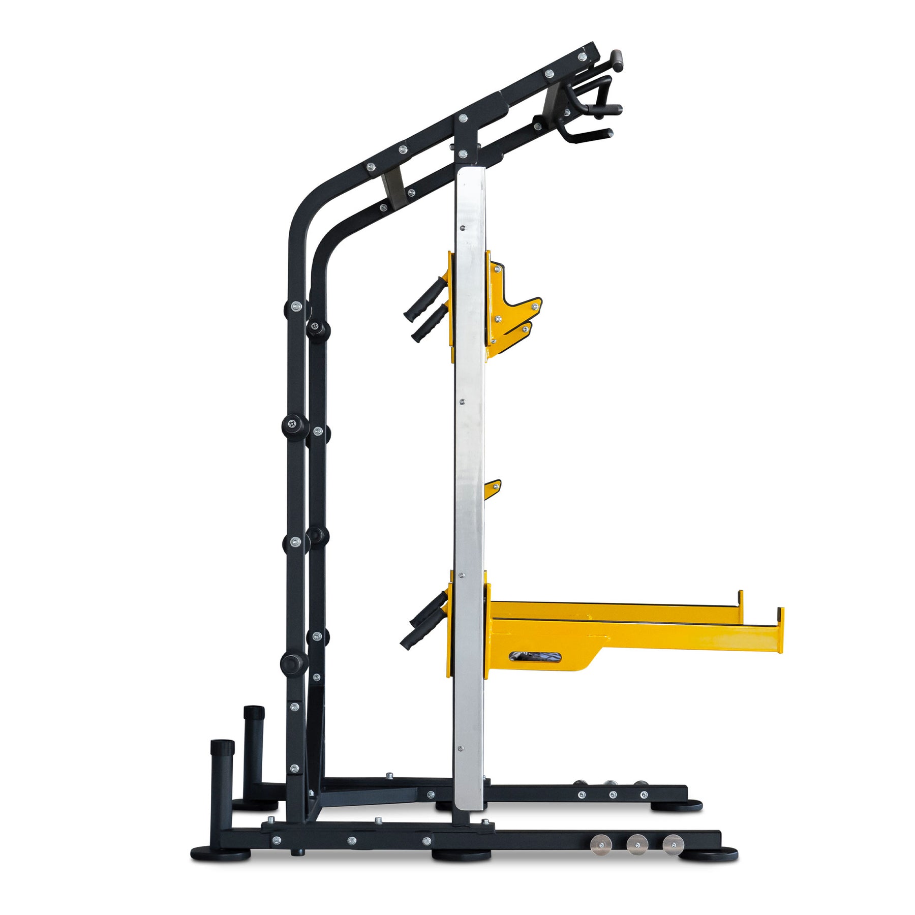 Commercial Half Squat Rack With Weight Plate Storage