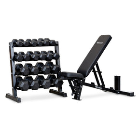 Pump 4-Tier Dumbbell Set with RFID500 Bench