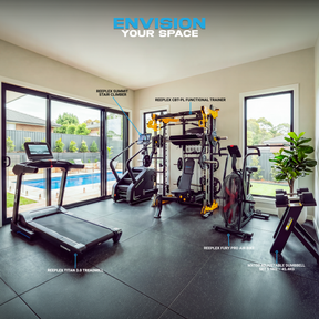 The Endurance Build – Reeplex CBT-PL Multi-Functional Trainer, Stair Climber, Air Bike & Treadmill Package