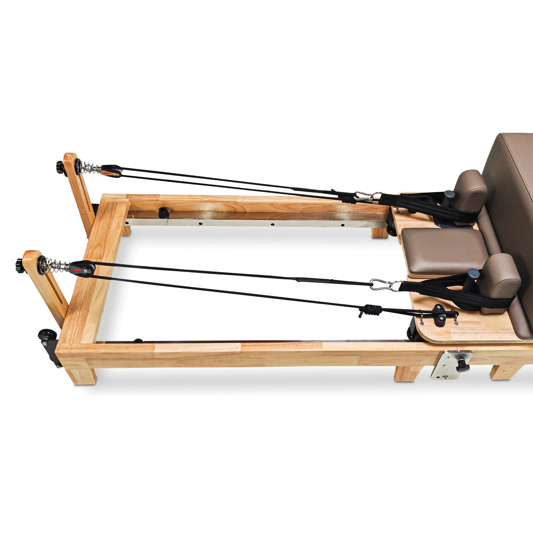 Impact Fitness Foldable Pilates Reformer Oakwood with Accessories