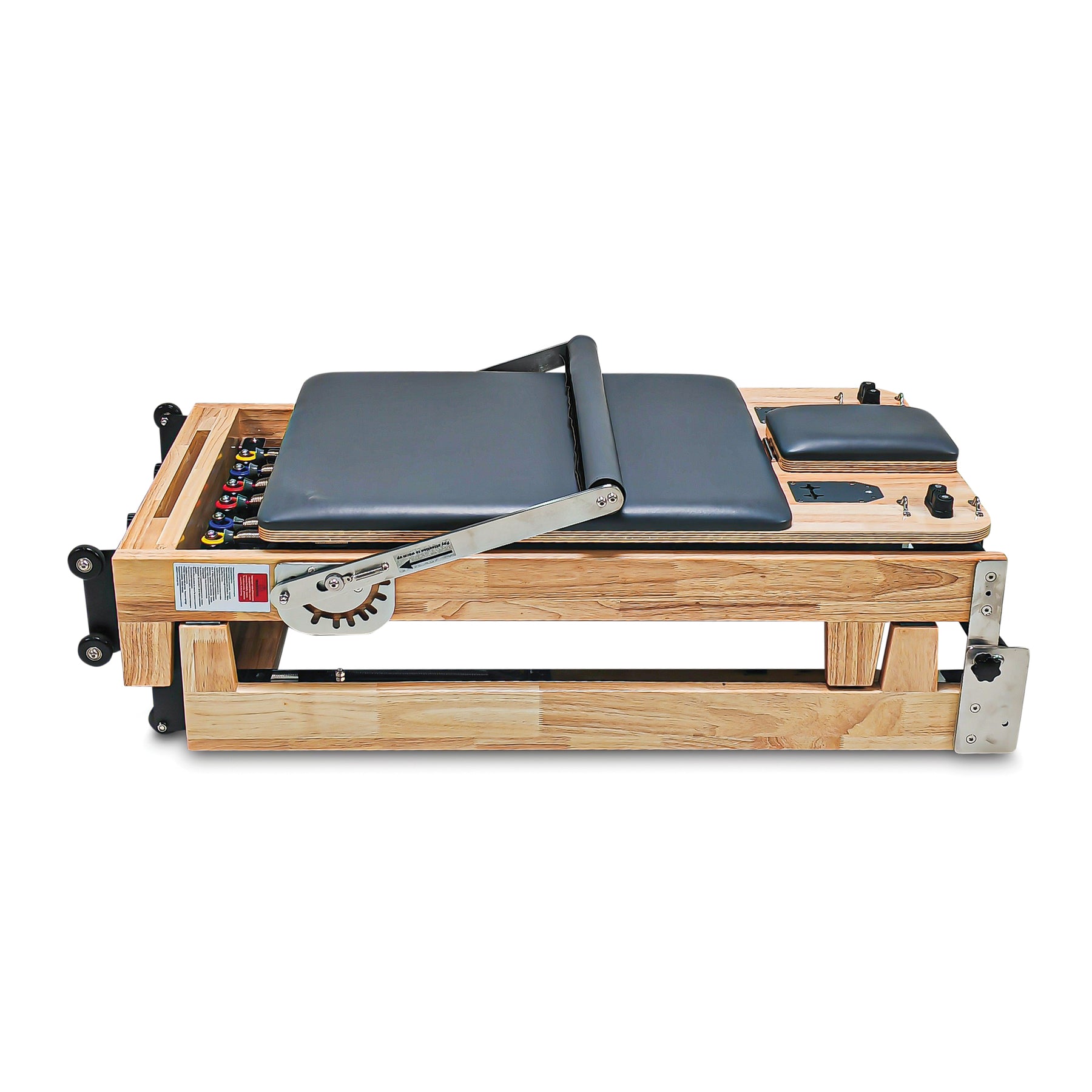 Impact Fitness Foldable Pilates Reformer Oakwood with Accessories