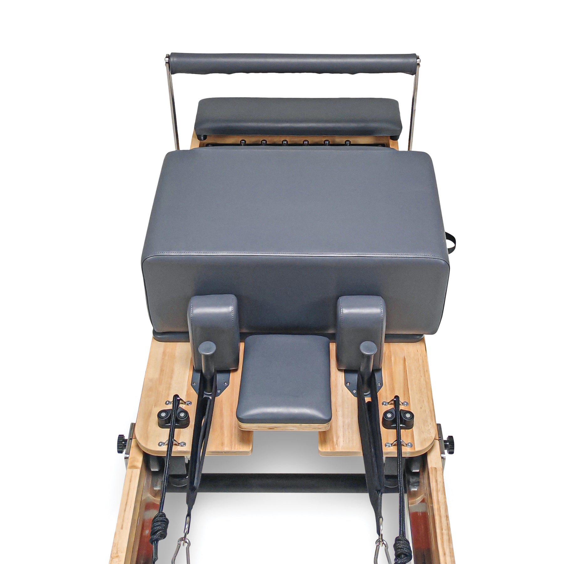 Impact Fitness Foldable Pilates Reformer Oakwood with Accessories