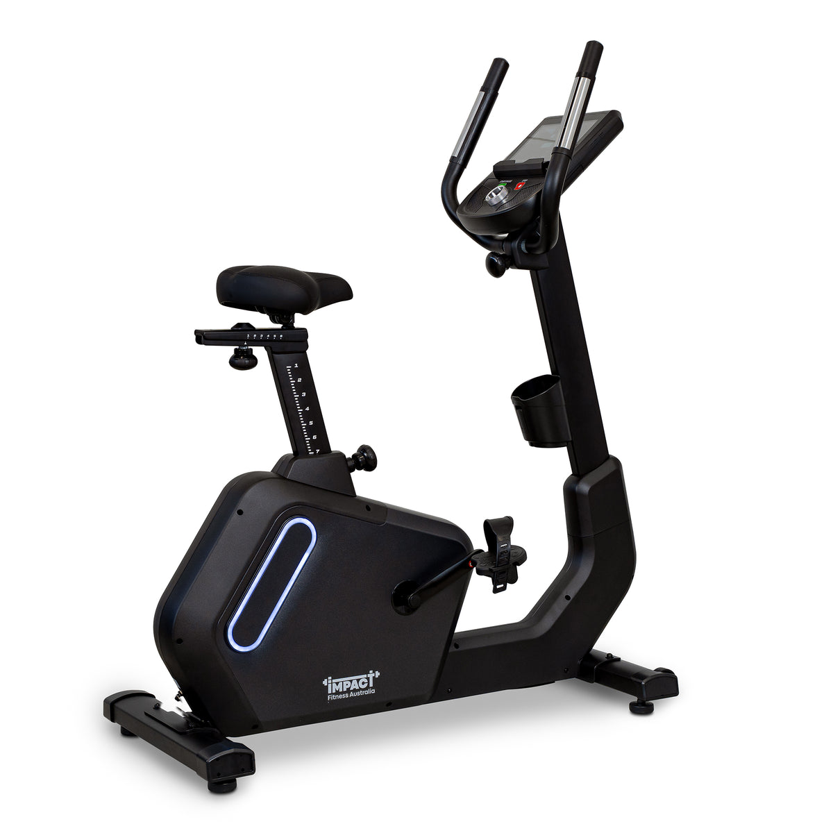 Impact Fitness B100 Upright Exercise Bike with Touchscreen Display