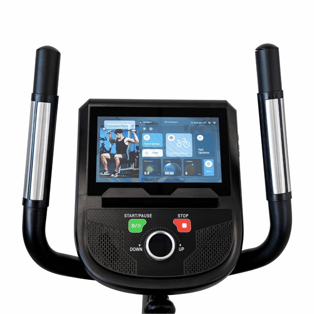 Impact Fitness B100 Upright Exercise Bike with Touchscreen Display