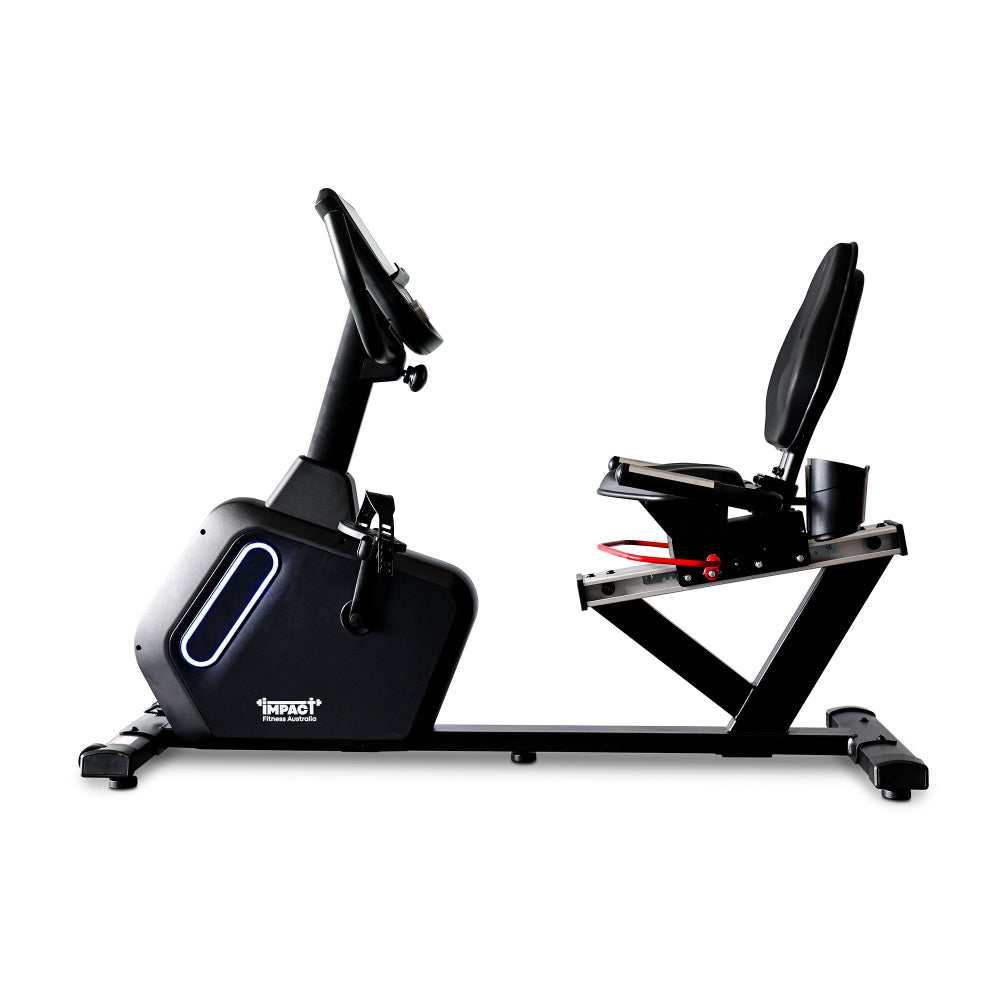 Impact Fitness RB100 Recumbent Exercise Bike with Touchscreen Display