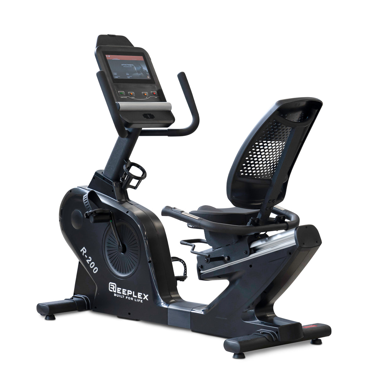 Reeplex R200 Commercial Recumbent Exercise Bike with 10" Touchscreen Display Motion Series