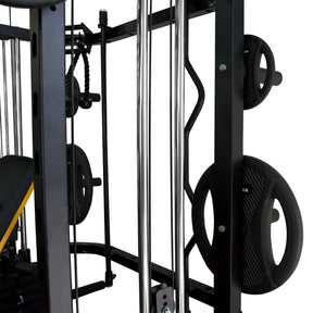 Impact Fitness MF10 Multi-Trainer with Adjustable Bench + Olympic Weights + Barbell
