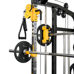 Impact Fitness MF10 Multi-Trainer with Adjustable Bench + Olympic Weights + Barbell