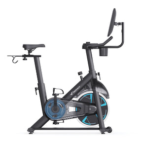 Merach Spin Bike with 21.5" LCD Display
