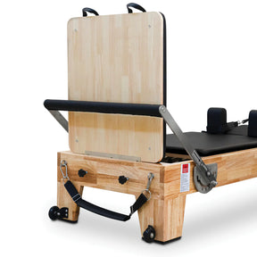 Impact Fitness Pilates Oak Reformer with Half Trapeze Tower