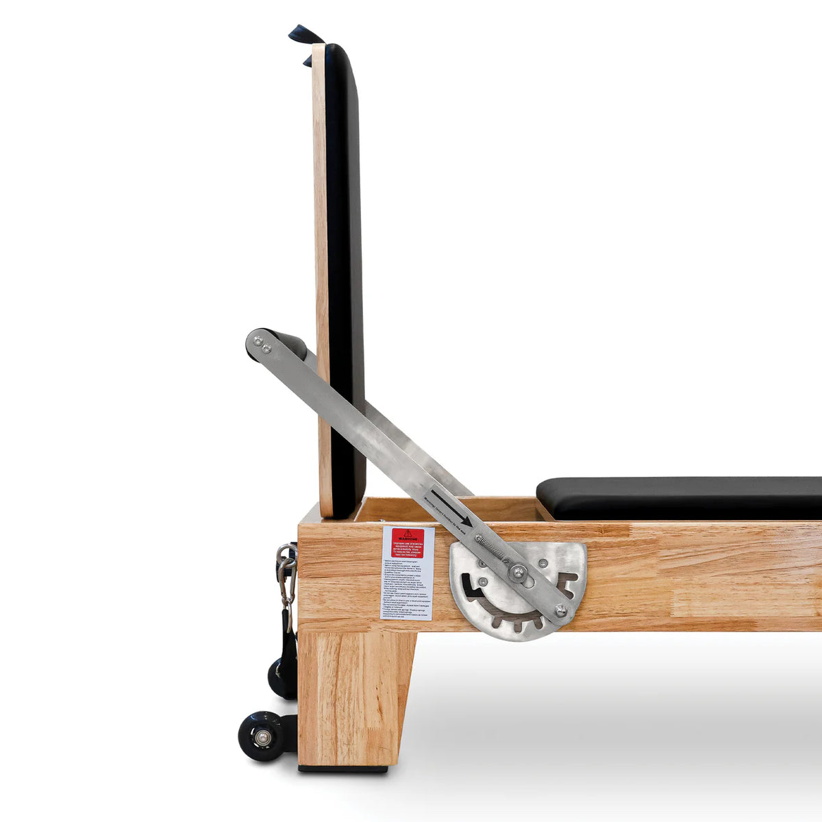 Impact Fitness Pilates Oak Reformer with Half Trapeze Tower