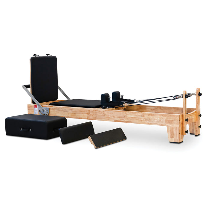 Reeplex Pilates Reformer Machine Oak Wood Flex Series - Floor Stock Keysborough