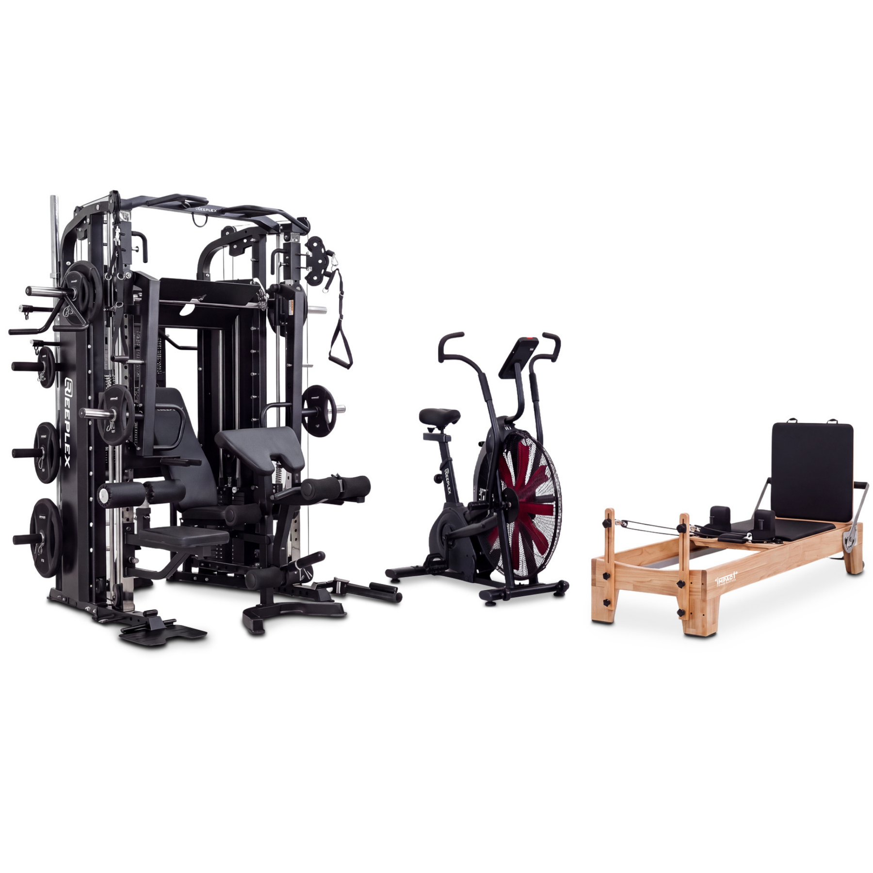 The Balanced Body – Reeplex CX4 Multi-Functional Trainer, Pilates Reformer & Air Bike Package