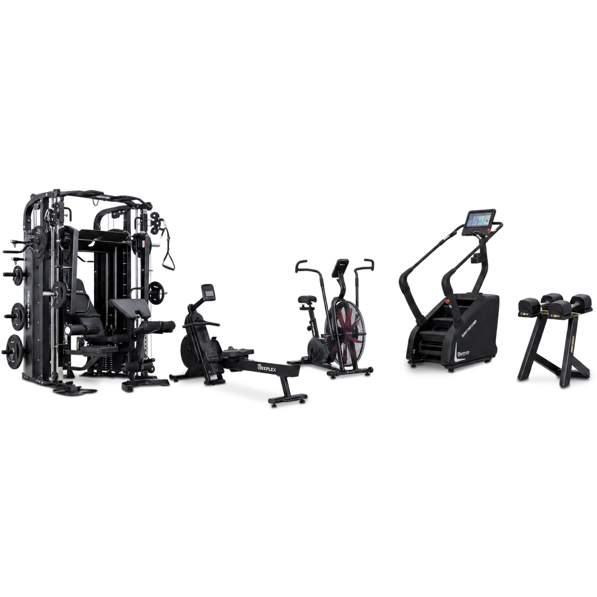 The Conditioning Studio – Reeplex CX4 Multi-Functional Trainer, Stair Climber, Rower & Air Bike Package