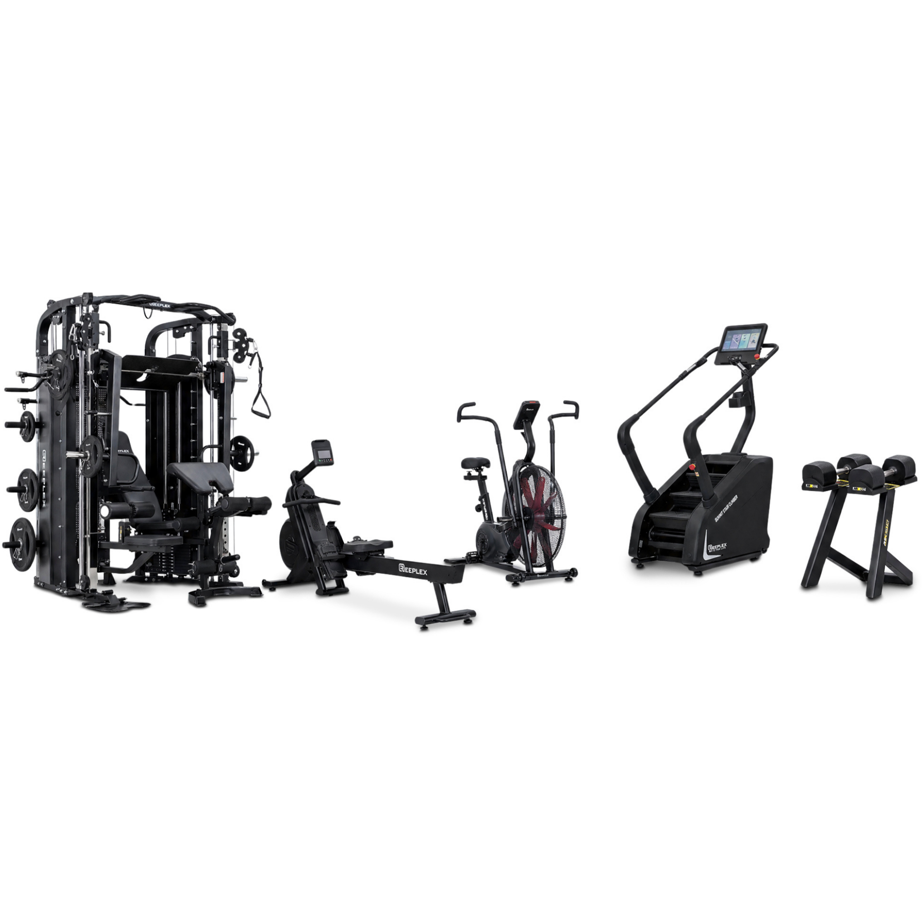 The Conditioning Studio – Reeplex CX4 Multi-Functional Trainer, Stair Climber, Rower & Air Bike Package