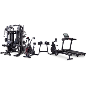 The Full Gym – Reeplex CX4 Multi-Functional Trainer, Rower, Air Bike & Treadmill Package
