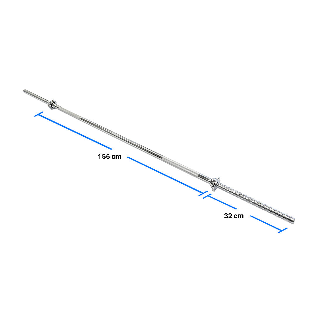 Standard 7ft Barbell with Screw Collar Locks