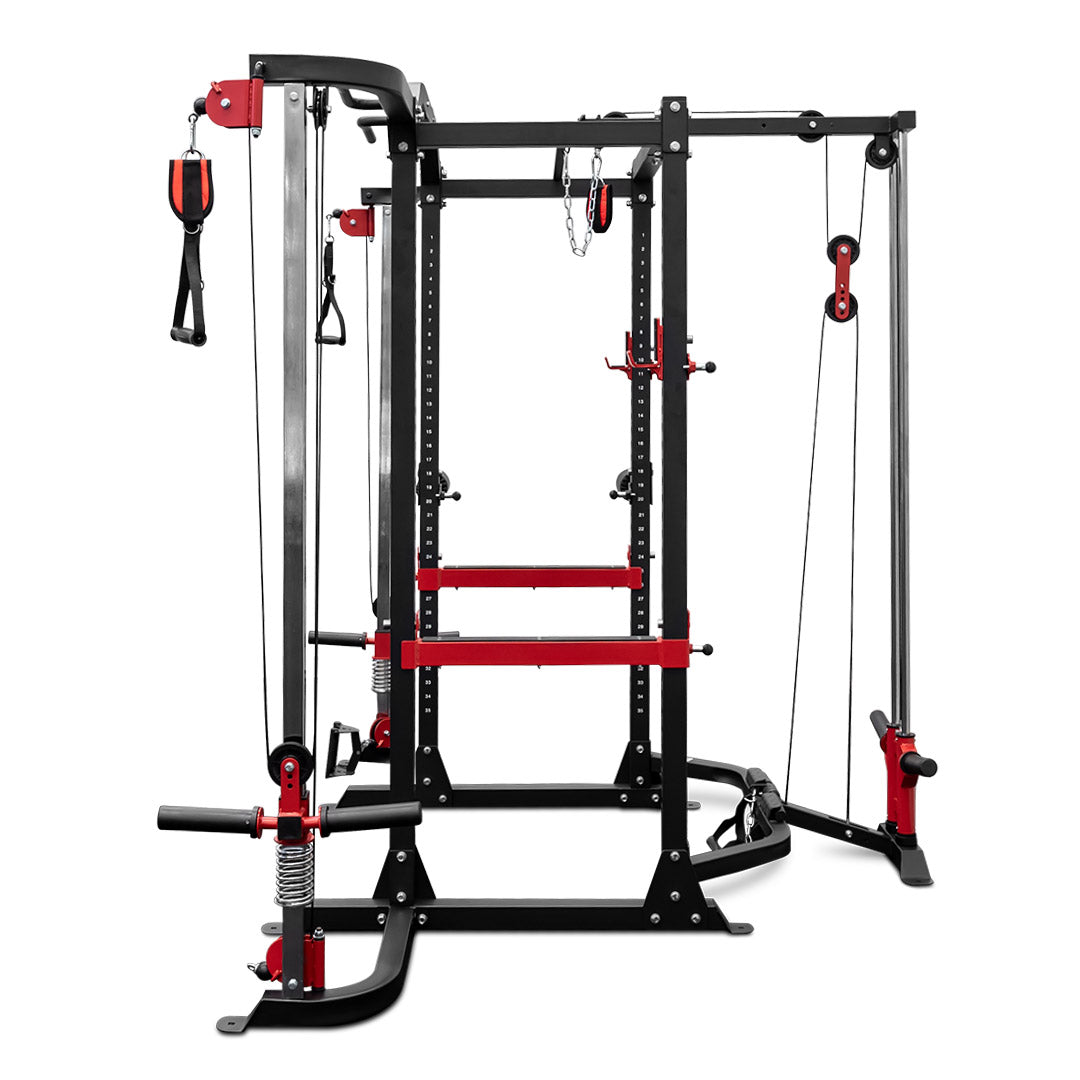 prc9000 cable cross over with lat pulldown package side view