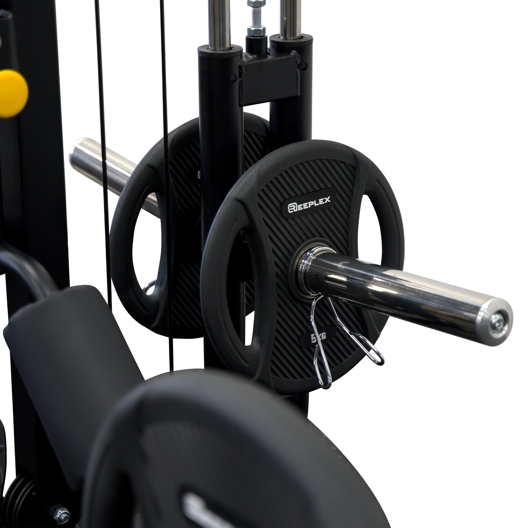 Reeplex RM90 Smith Machine + Squat Rack + Lat Pulldown Bench + 100kg PVC Olympic Weights