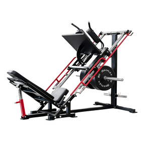 Reeplex 45 Degree Leg Press & Hack Squat + 100kg Black Bumper Plates Package