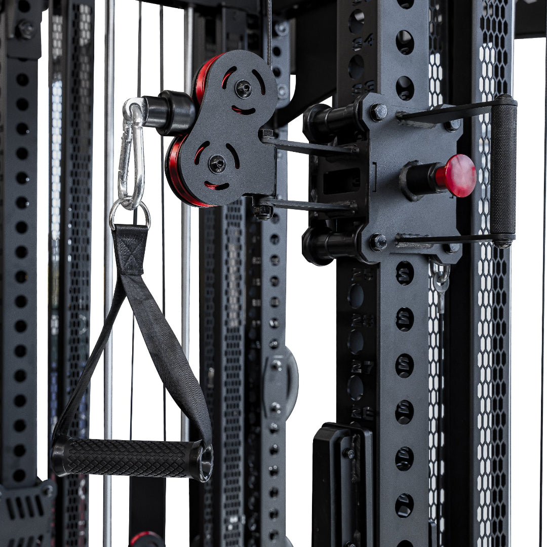 Reeplex Odin Functional Trainer + WB65 Bench + 100kg PVC Weight Plates + Olympic Barbell