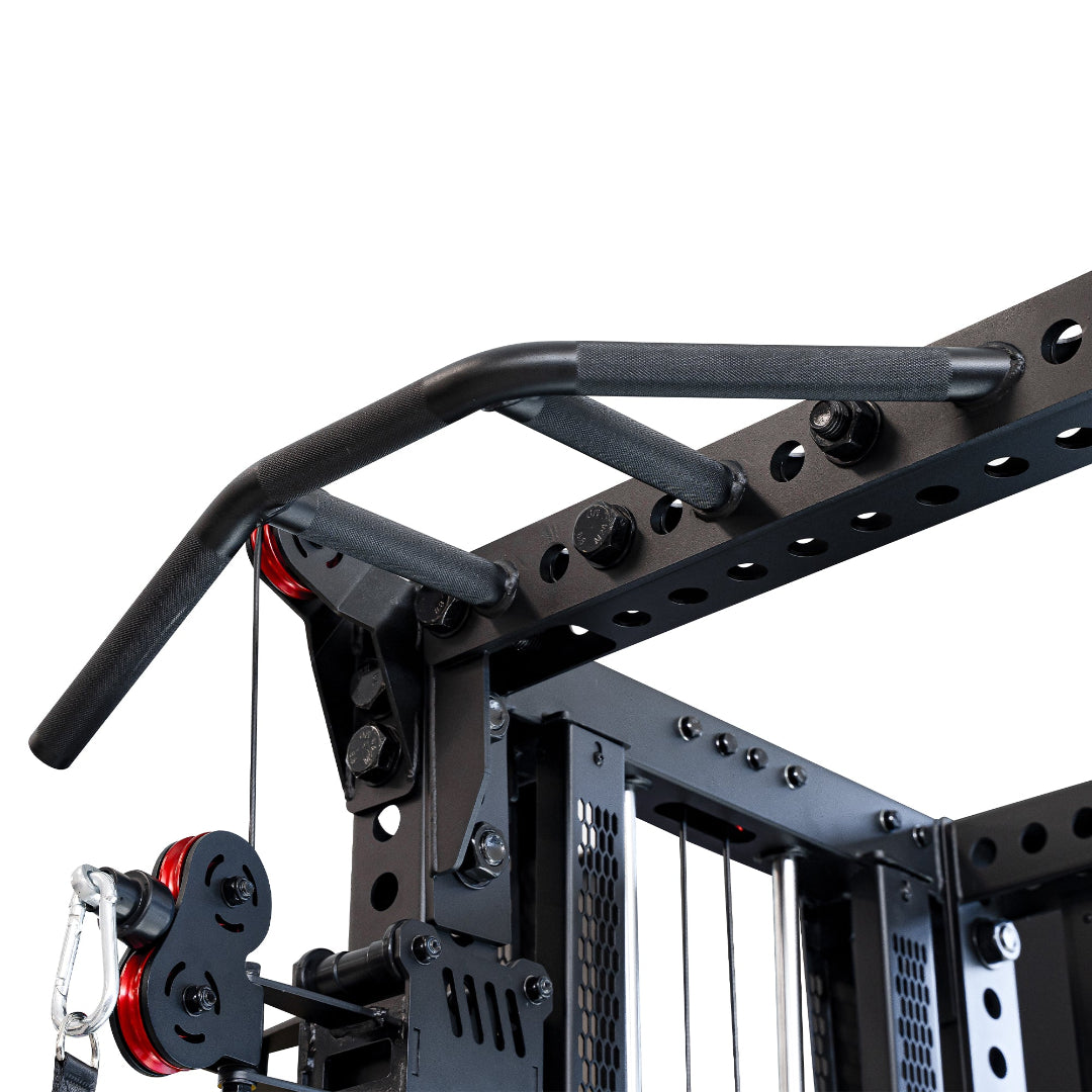 Reeplex Odin Pro Squat Rack + Spotter Arms + Bench + 100kg PVC Olympic Barbell Set