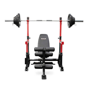 The Iron - Reeplex HG2100xp Home Gym + SR10 Squat Rack & Adjustable Bench Set